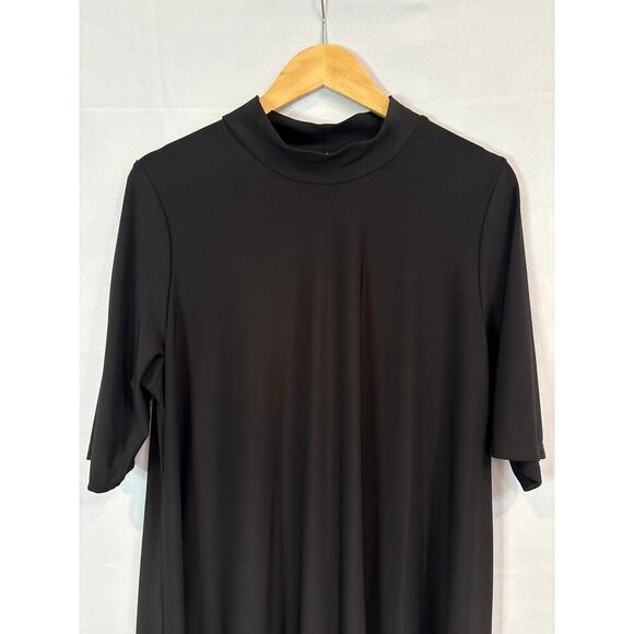 Jessica London Dresses & Skirts - Women’s Jessica London Size 14/16 Black Mock Turtleneck Short Sleeve Dress.